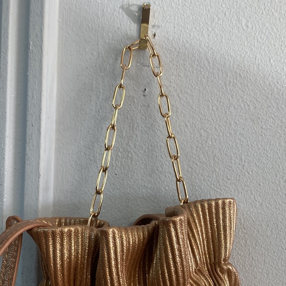 Street Level Pink with Metallic Gold Purse - Picture 2 of 4